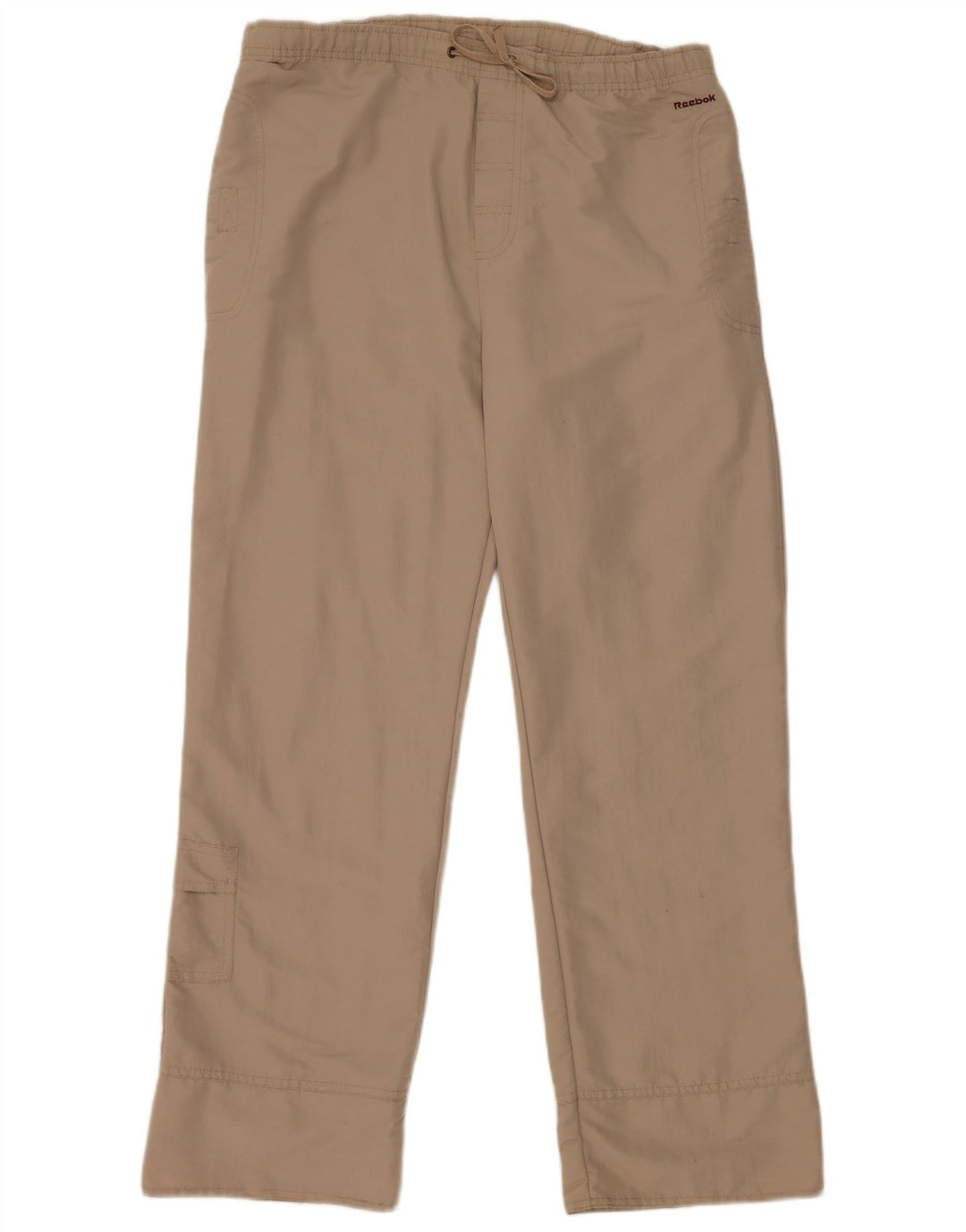 Reebok Calça Cargo Feminina UK 12 Médio Bege Nylon