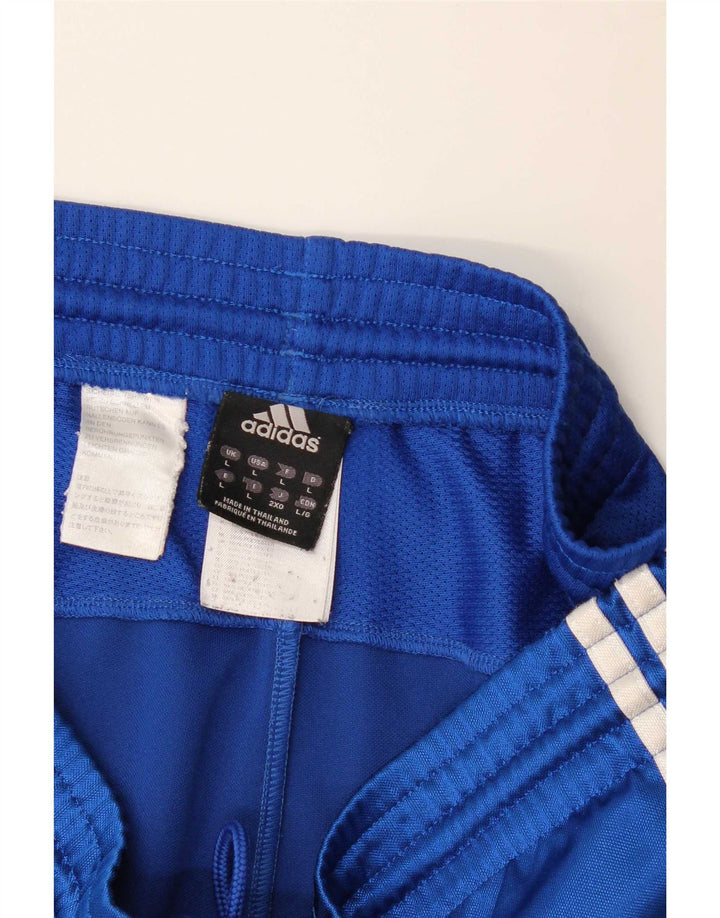Adidas Masculino Climalite Sport Shorts Grande Azul Colorblock Poliéster