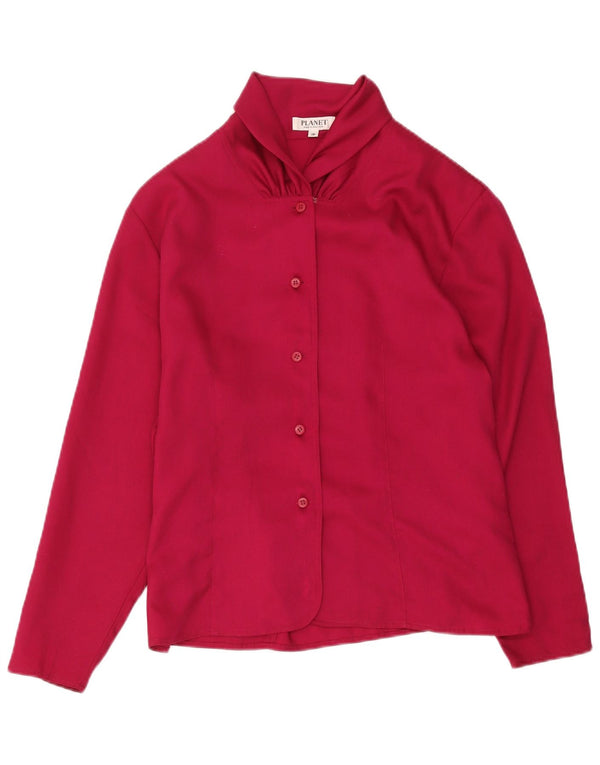 Blusa feminina Planet UK 16 grande poliéster rosa