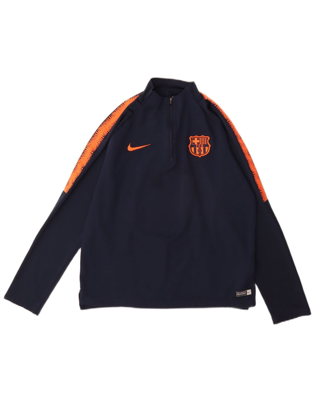 NIKE Boys Graphic Pullover Treino Top 13-14 Anos Azul Marinho Colourblock