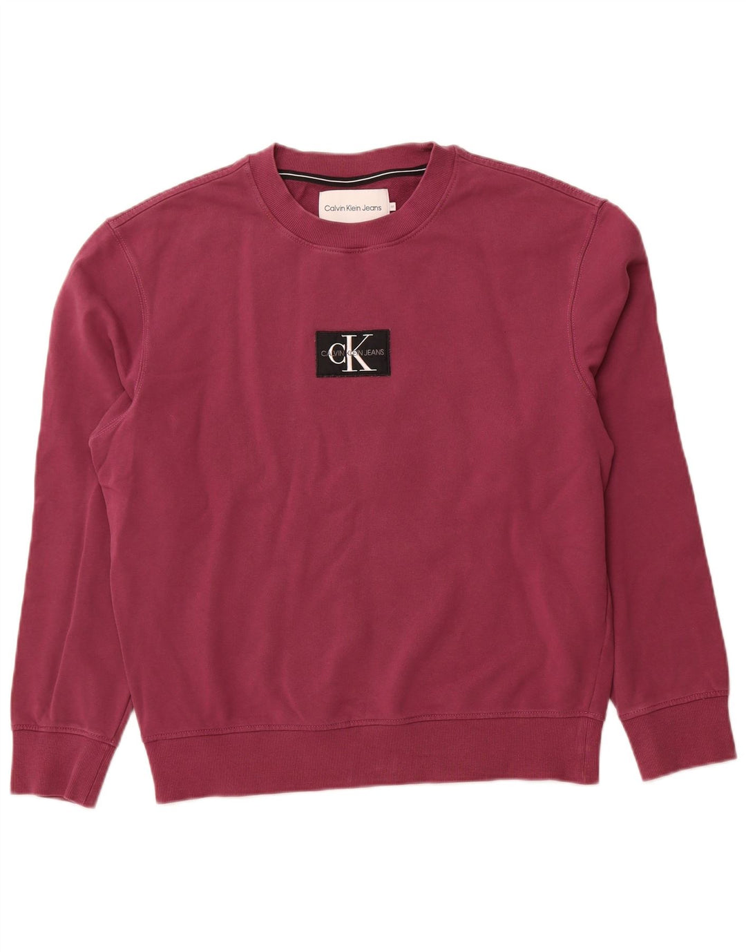 CALVIN KLEIN JEANS moletom gráfico masculino jumper médio roxo