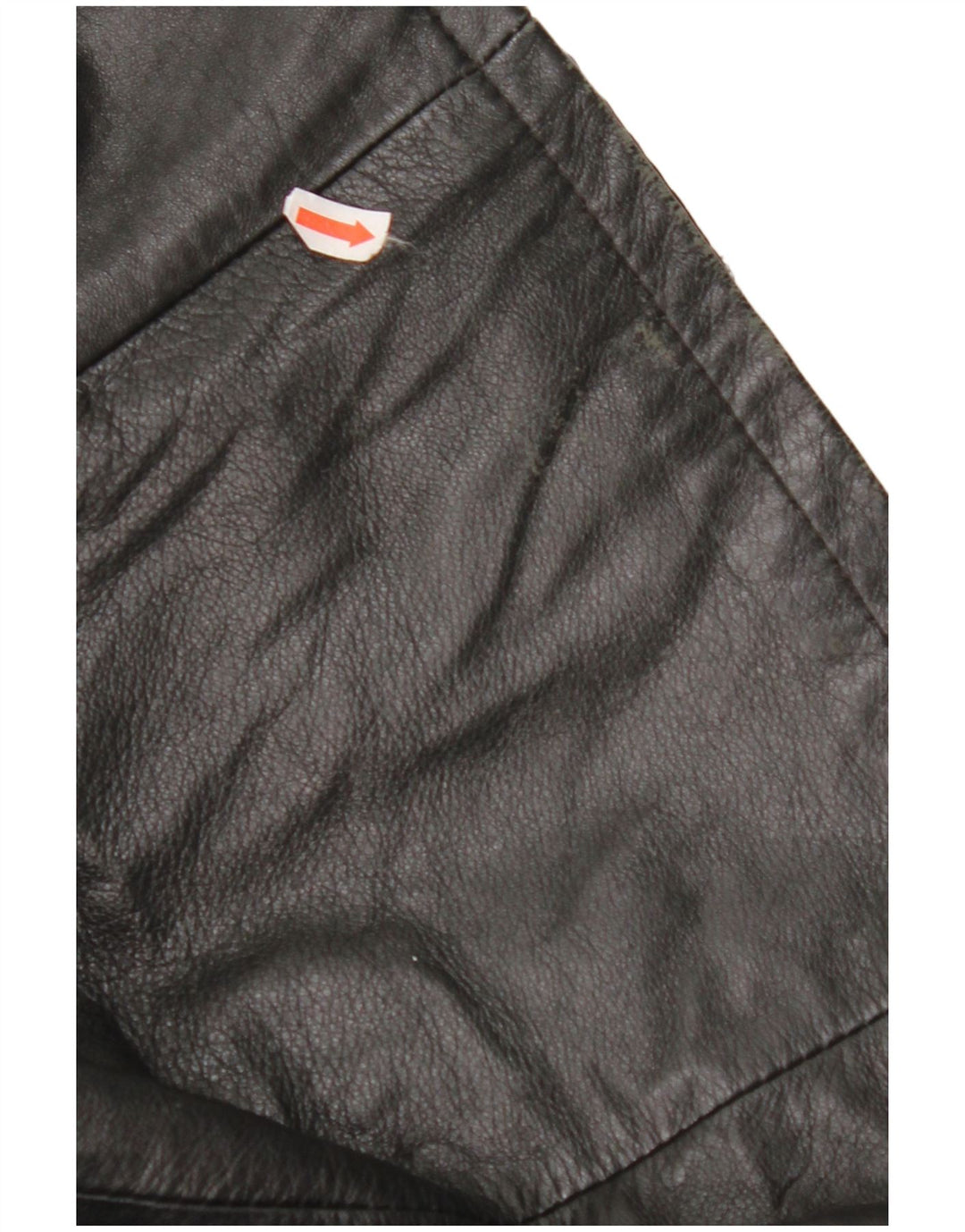 Casaco de couro feminino VINTAGE IT 48 XL preto