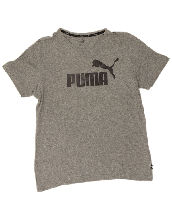Puma Camiseta Masculina Graphic Top Grande Cinza
