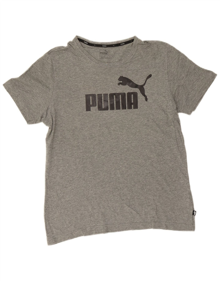 Puma Camiseta Masculina Graphic Top Grande Cinza
