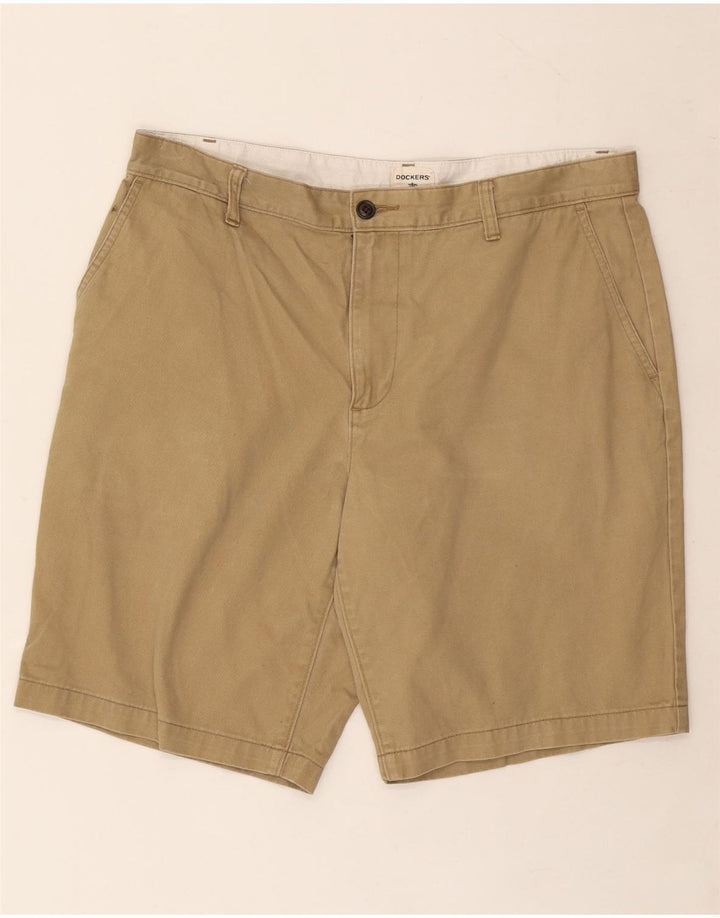 Shorts cargo masculino DOCKERS W36 grande algodão bege