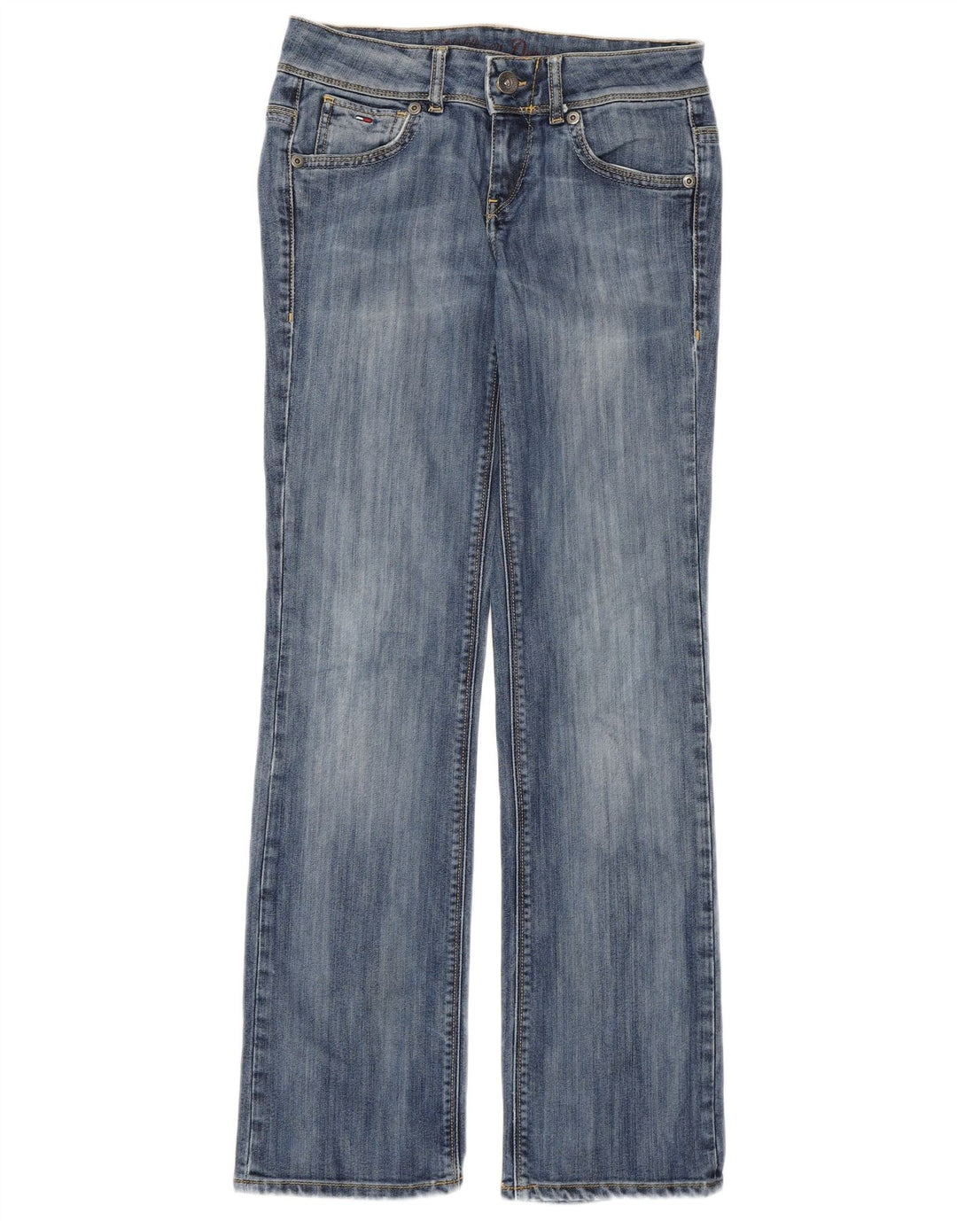 Jeans Tommy Hilfiger feminino Ruby cintura baixa reta W29 L32 algodão azul