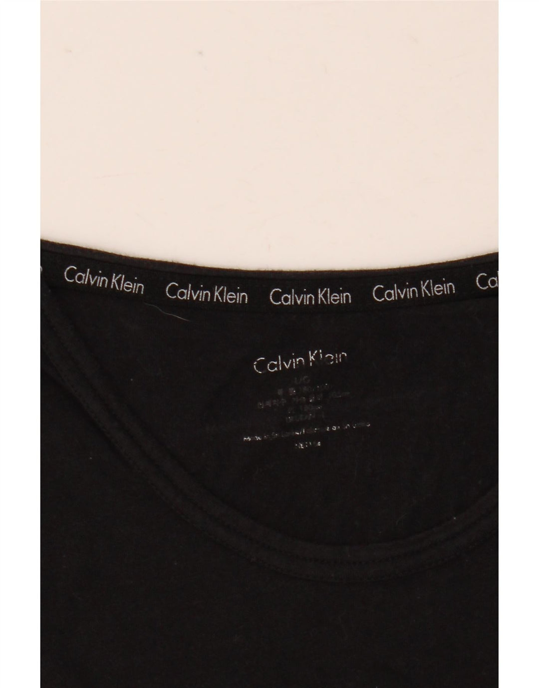 Calvin Klein Camiseta masculina gráfica grande preta