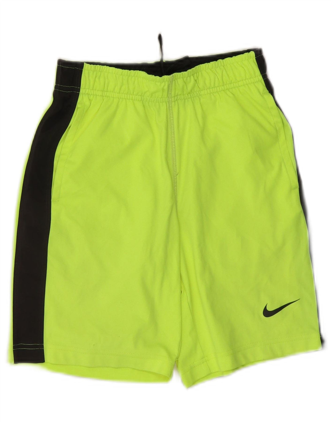Shorts esportivos Nike Boys Dri Fit 8-9 anos pequeno verde poliéster