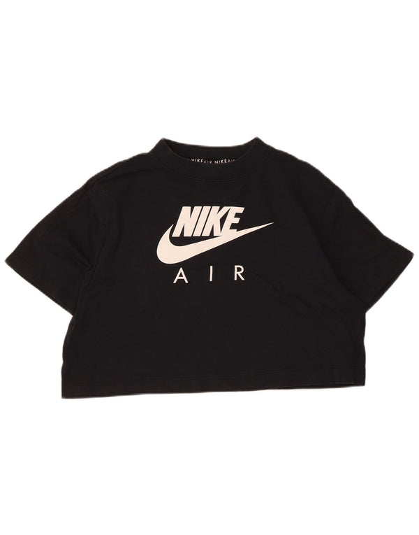 Camiseta Nike Feminina Crop Oversized Graphic Top UK 6 XS Preto