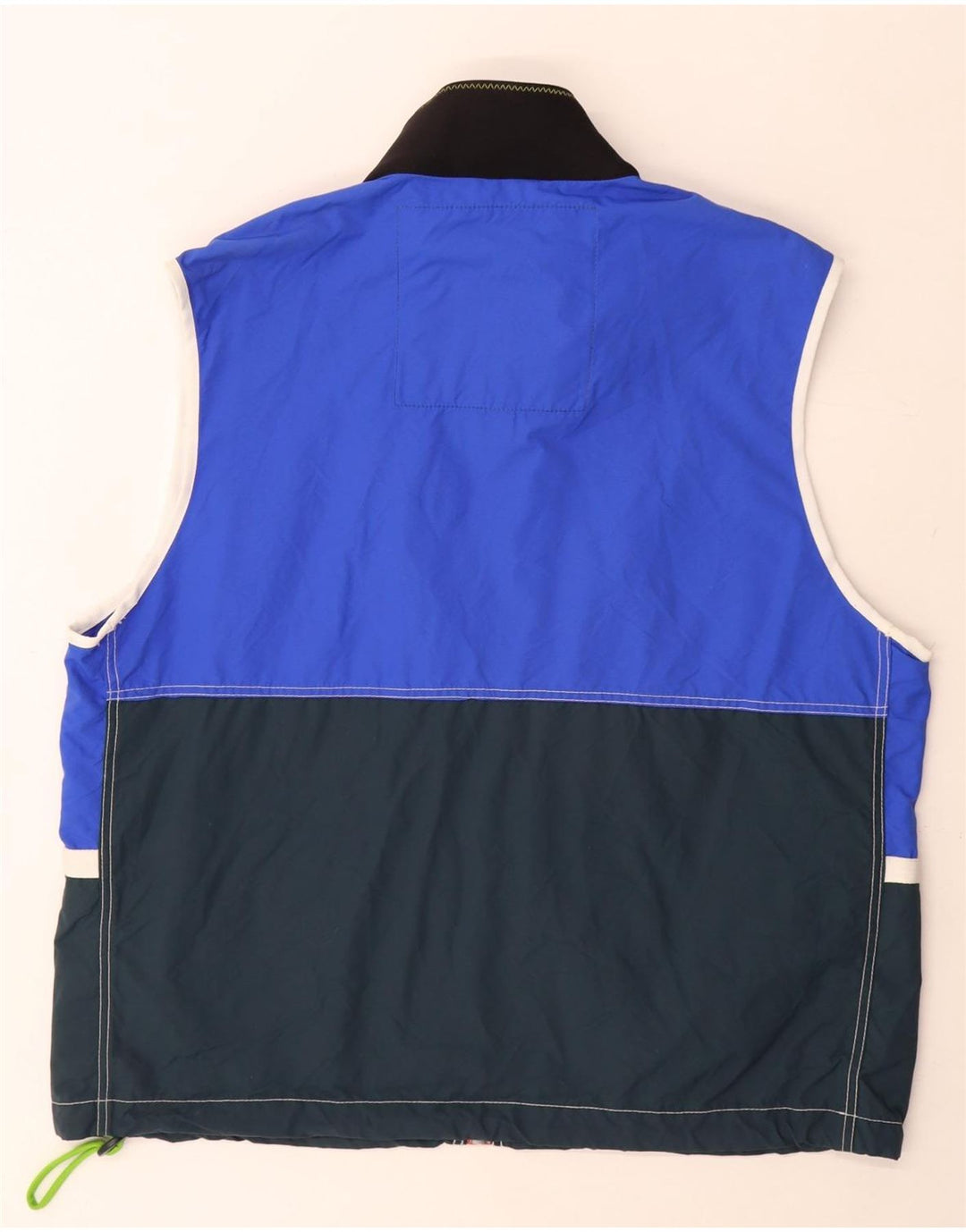 Colete gráfico masculino Murphy & Nye UK 42 XL azul colorblock poliamida
