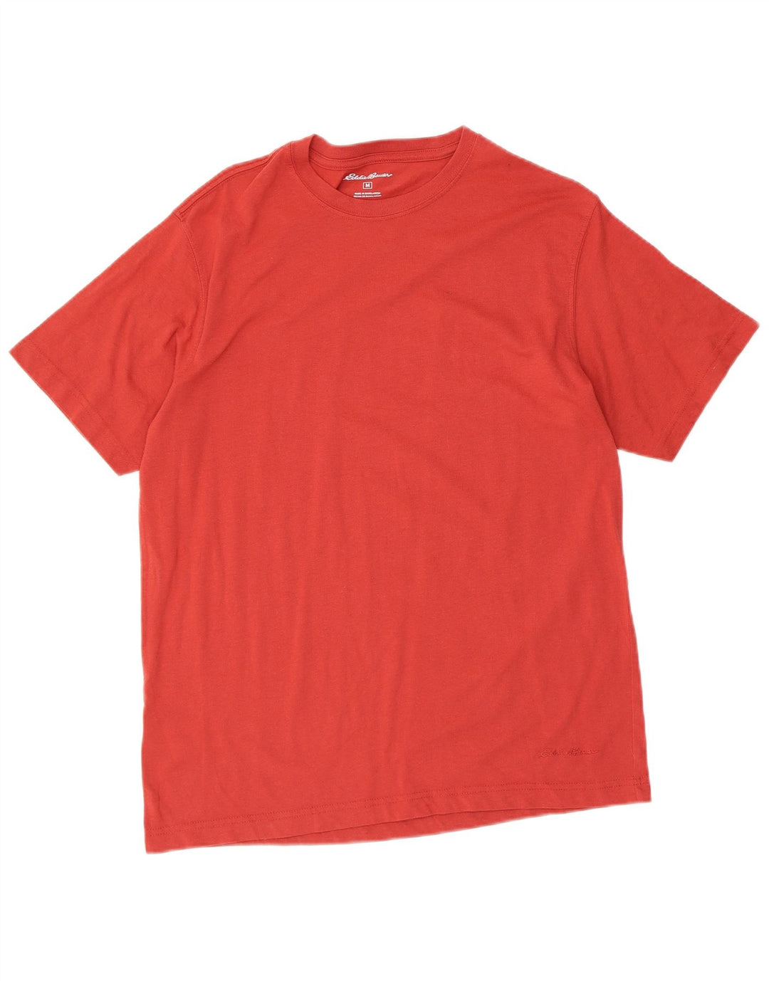 Camiseta masculina EDDIE BAUER de algodão vermelho médio