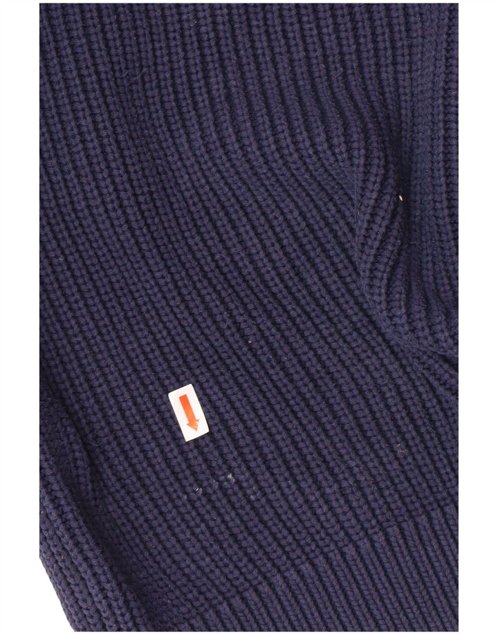 Suéter masculino LACOSTE Classic Fit com gola redonda tamanho 5 grande azul marinho