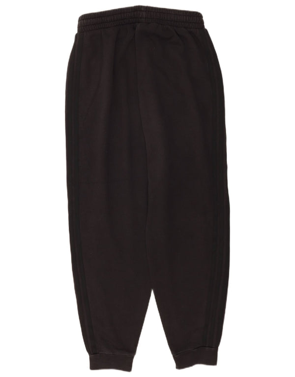 Adidas Womens Tracksuit Calças Joggers UK 12/14 Médio Algodão Preto