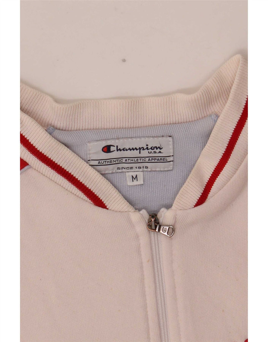 Jaqueta feminina Champion Michigan Tracksuit Top UK 12 Médio Branco