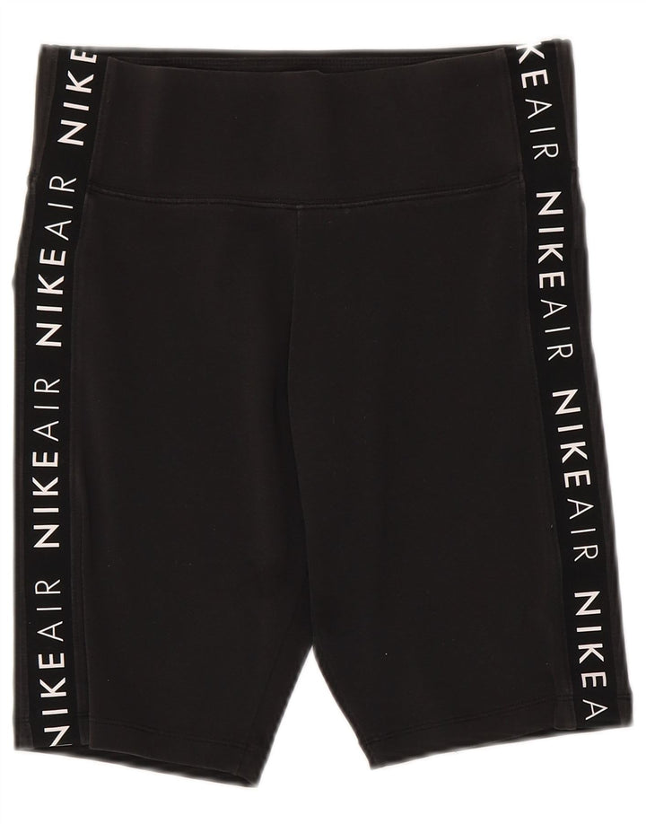Shorts esportivos gráficos femininos Nike UK 12 médio algodão preto