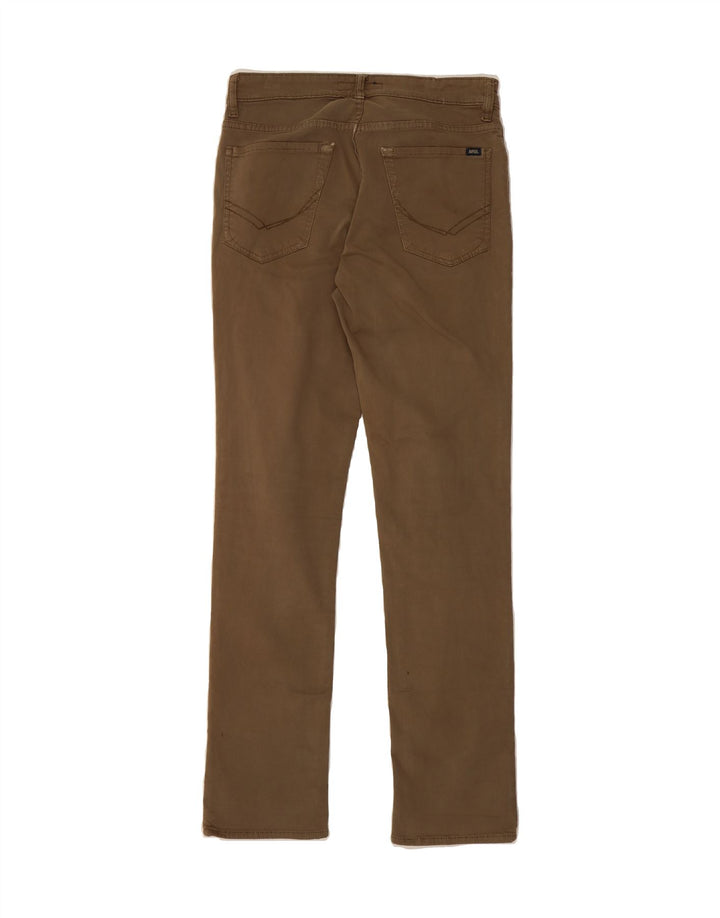 RIFLE Mens Slim Casual Trousers W31 L33 Brown Cotton Vintage Rifle and Second-Hand Rifle from Messina Hembry 
