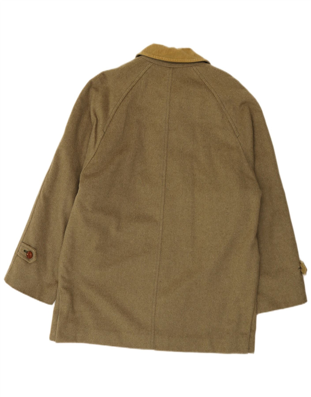 Sobretudo masculino vintage UK 40 grande cáqui