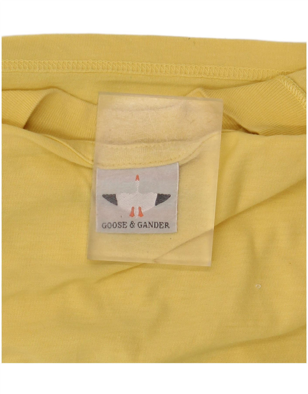 Camiseta gráfica masculina GOOSE & GANDER de algodão amarelo médio