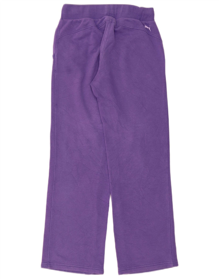 Calça de treino feminina Puma UK 12 algodão roxo médio
