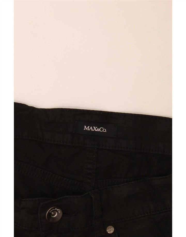 Calça casual reta feminina Max & Co. W32 L27 preta