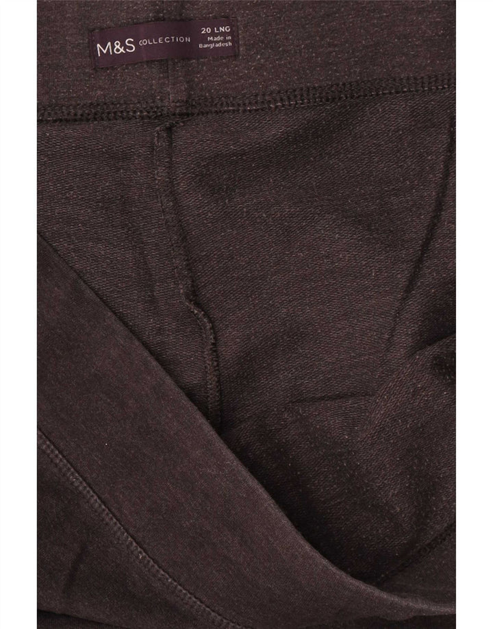 Leggings femininos Marks & Spencer UK 20 2XL algodão cinza