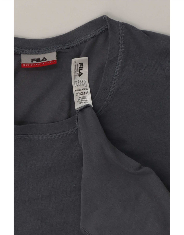 Fila Camiseta Masculina Top Grande Algodão Azul