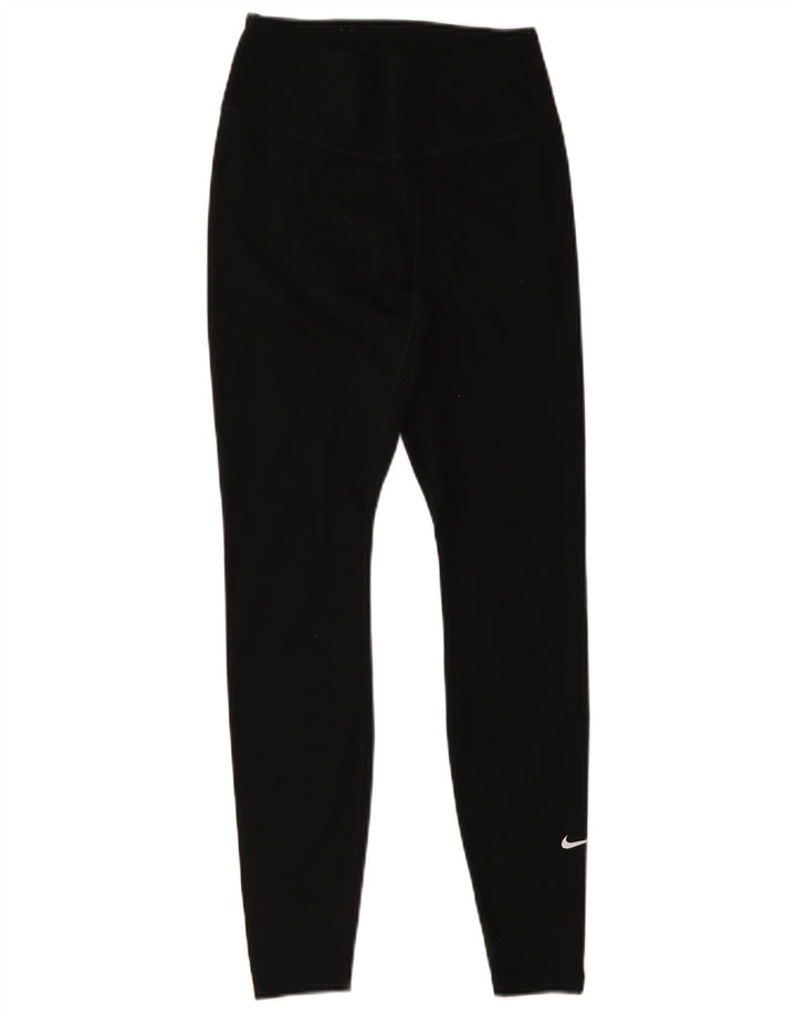 Leggings Nike Dri Fit Femininas UK 8 Pequenas Pretas