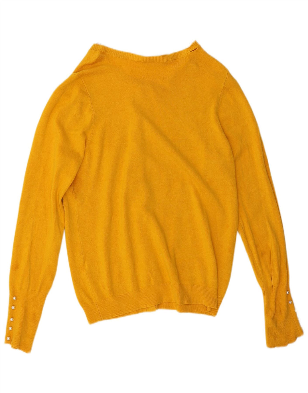 Suéter cardigã feminino Zara Reino Unido 16 grande amarelo