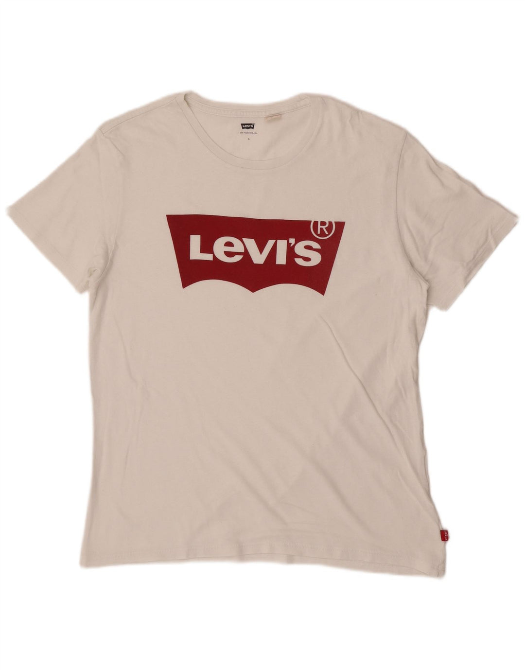 Camiseta gráfica masculina Levi's Top grande branco