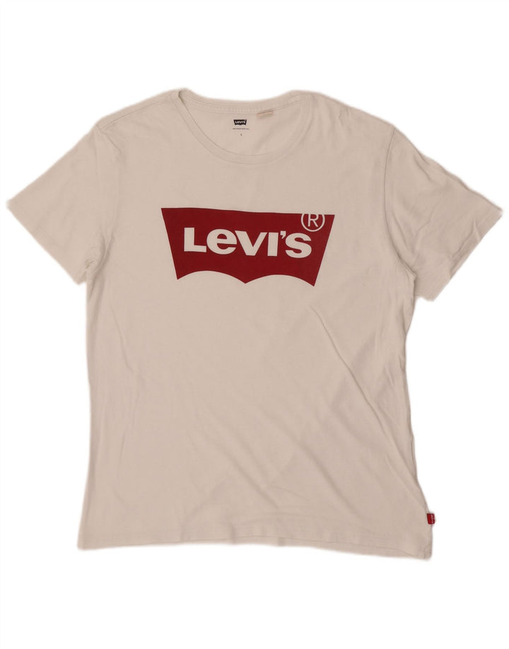 Camiseta gráfica masculina Levi's Top grande branco