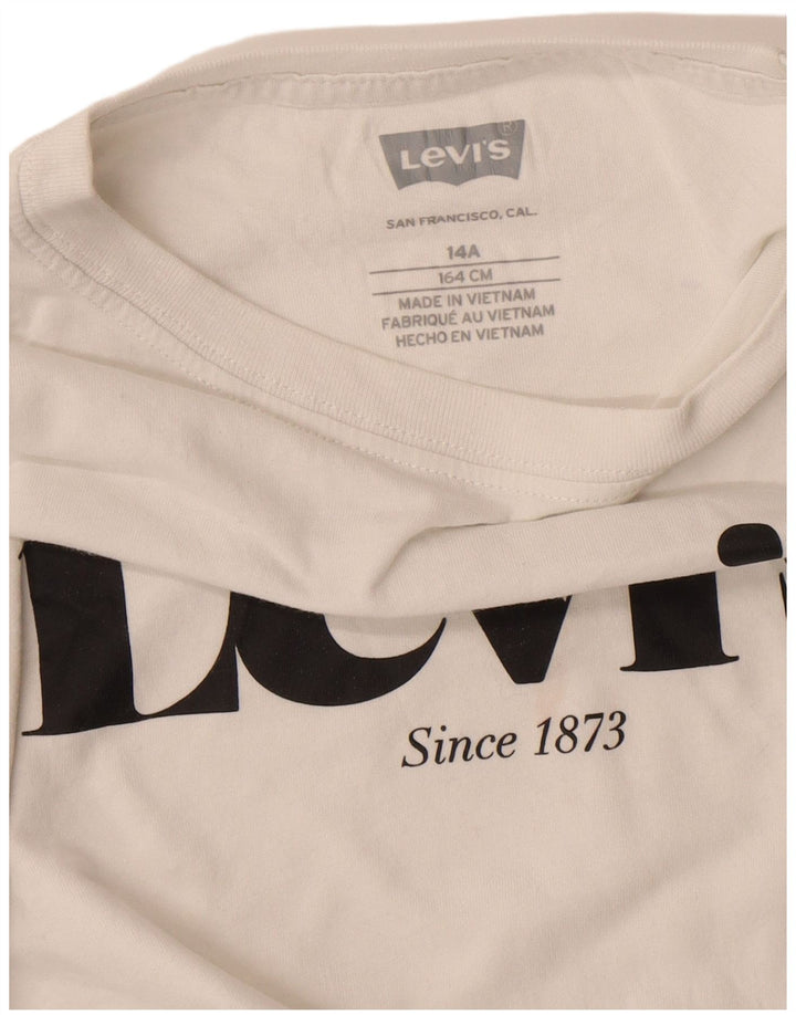 Top Levi's Boys Graphic T-Shirt 13-14 Anos Branco