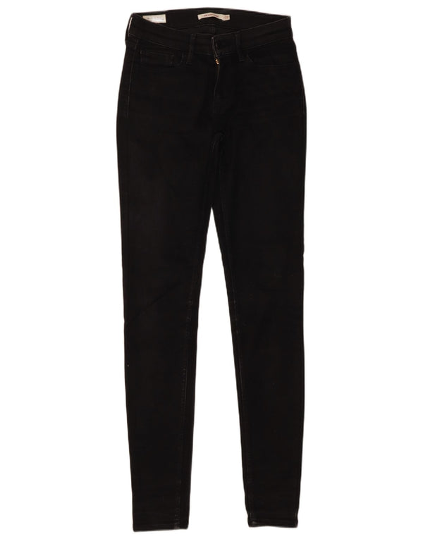 Calça jeans feminina Levi's 710 Super Skinny W27 L32 algodão preto