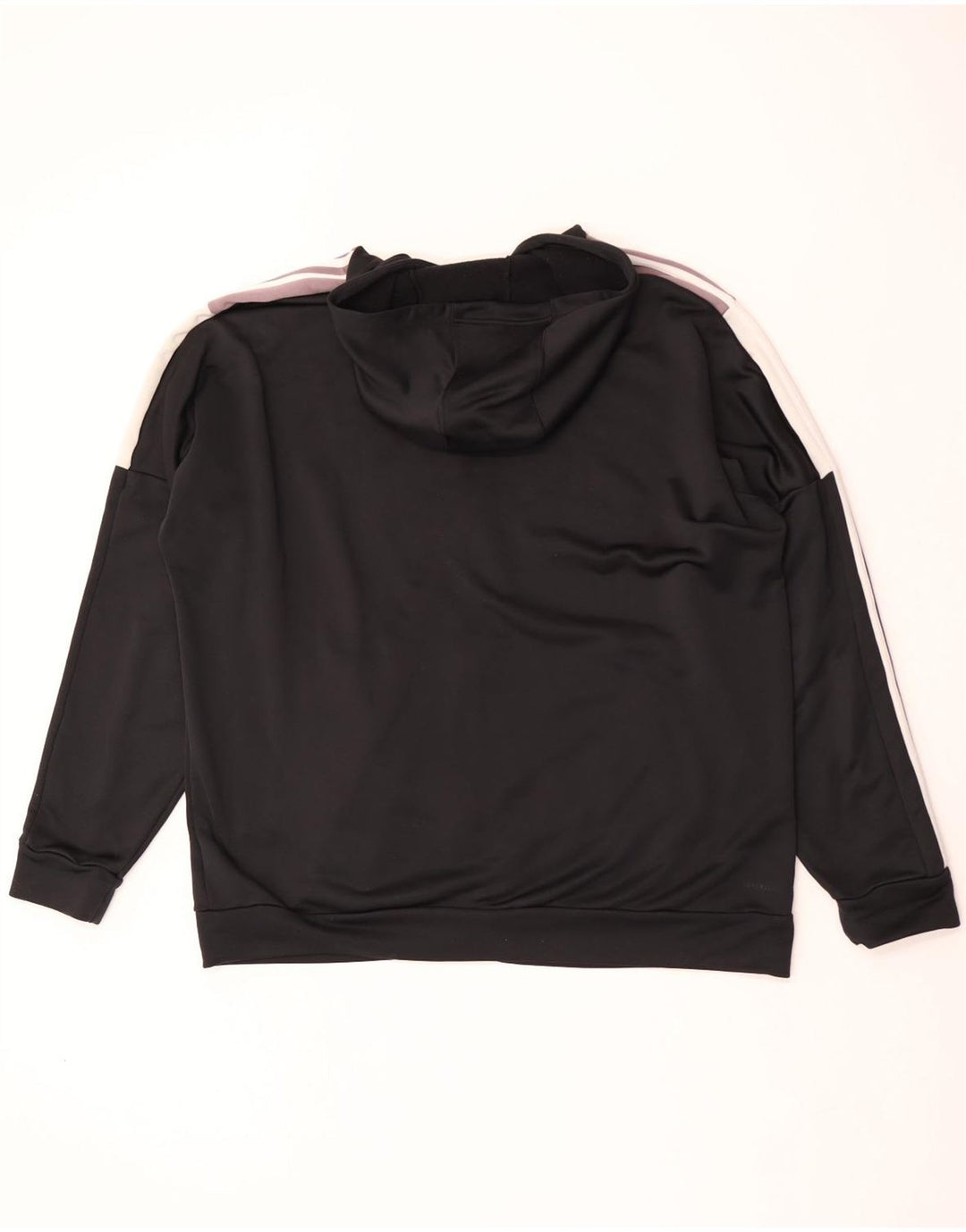 Adidas masculino zip moletom com capuz 2XL poliéster preto