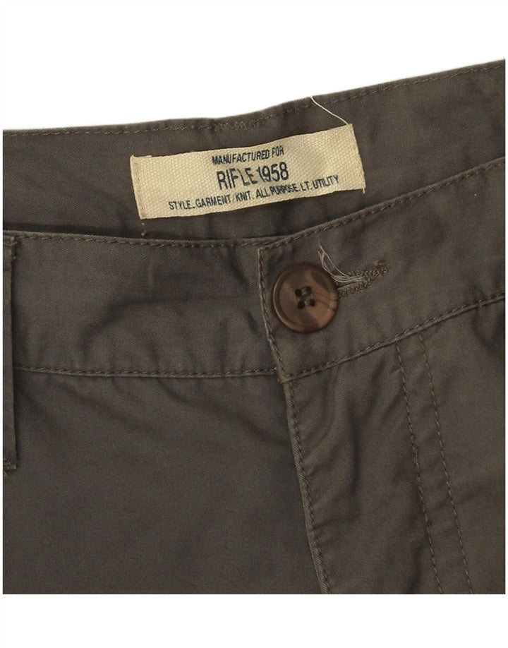 Calça cargo reta feminina RIFLE W32 L29 cinza