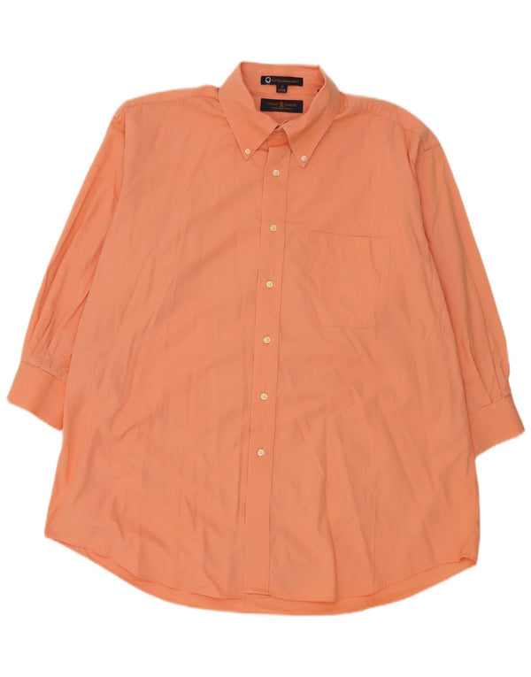 Camisa alta masculina Tommy Hilfiger tamanho 17 XL laranja