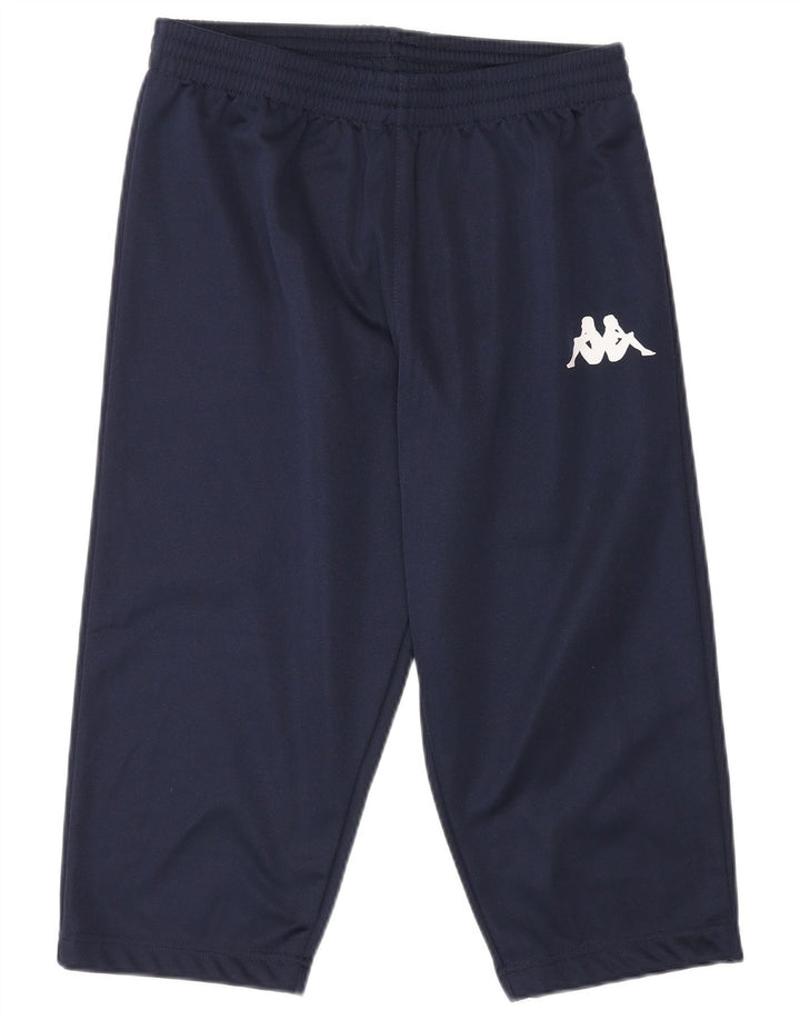 Calça de treino Kappa masculina Capri médio azul marinho poliéster