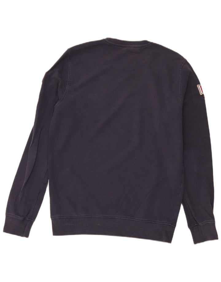 Timberland moletom gráfico masculino jumper médio azul marinho algodão