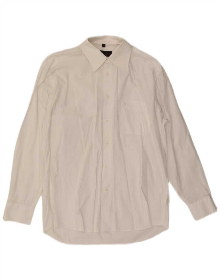 Camisa masculina Pierre Cardin tamanho 41/42 grande algodão branco
