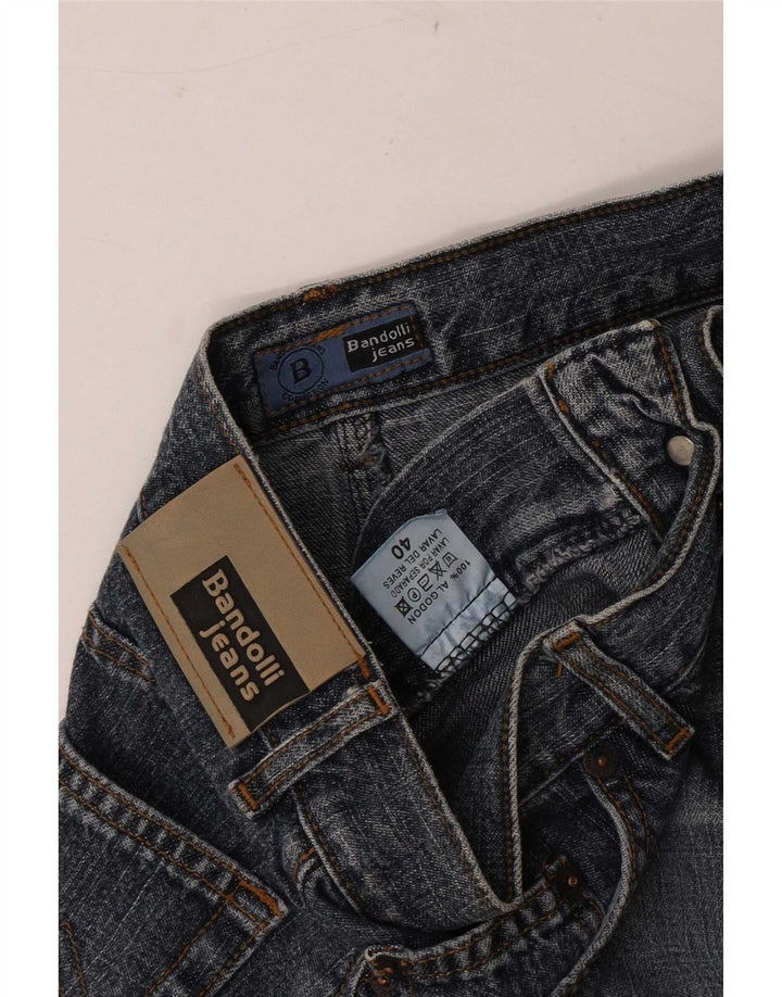 Saia jeans feminina Bandolli EU 40 médio W26 algodão azul