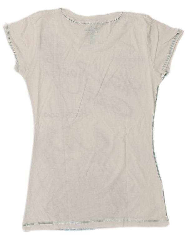 Camiseta gráfica HARD ROCK CAFE para meninas Hurghada 7-8 anos médio branco