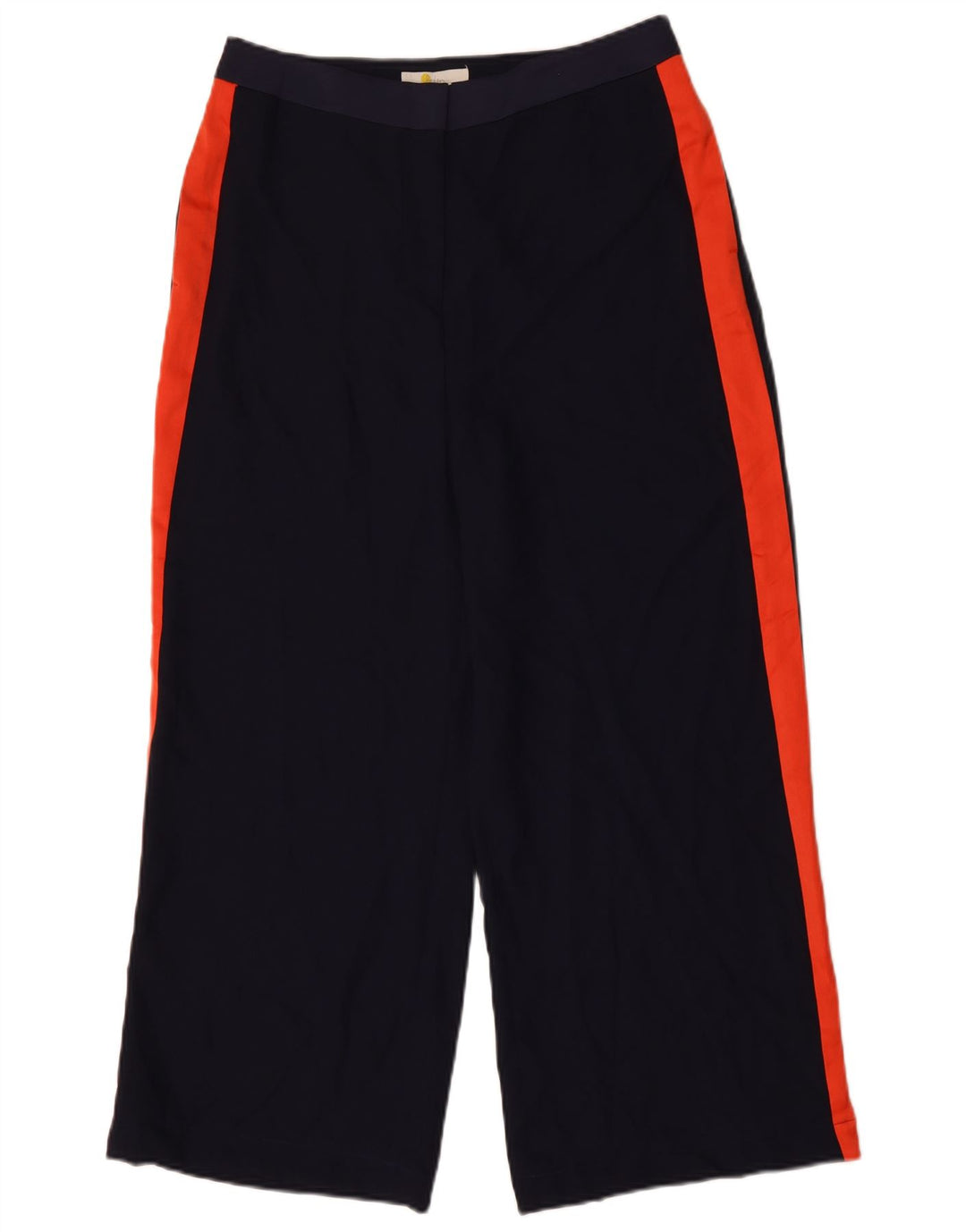 Calça casual feminina Boden Reino Unido 12 médio W32 L26 azul marinho colorblock