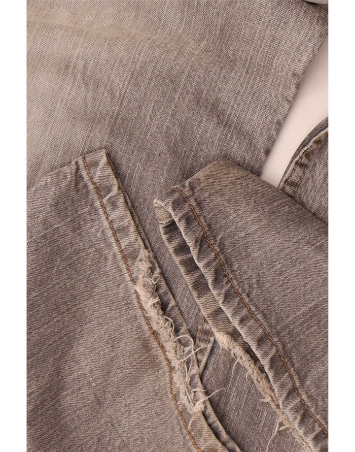 Calça jeans reta masculina Marks & Spencer Blue Harbor W34 L29 algodão cinza