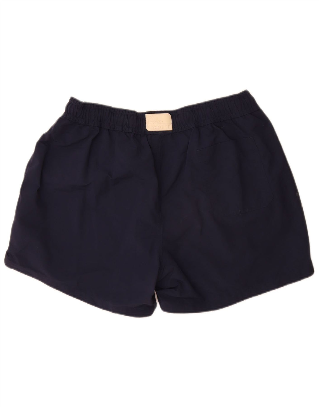 Shorts de banho masculino Lacoste tamanho 7 2XL azul marinho poliamida