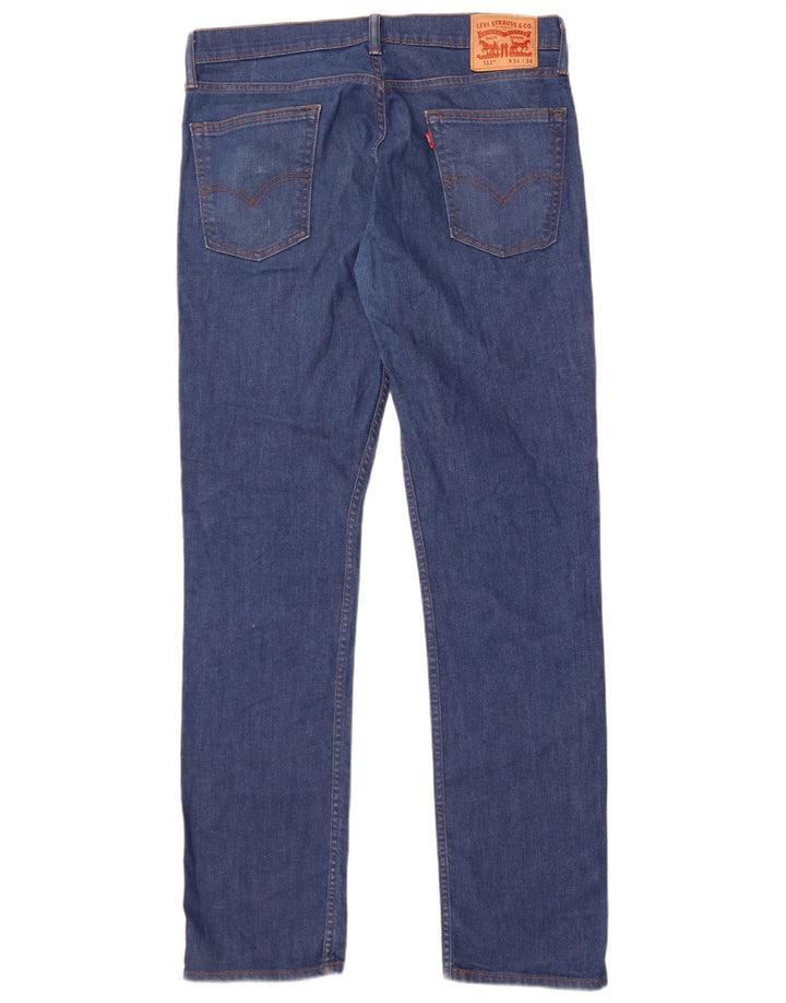 Levi's Masculino 511 Slim Jeans 34 L34 Azul Algodão