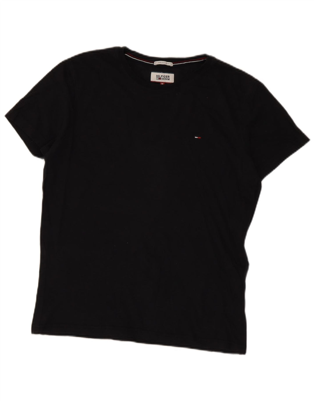 Camiseta masculina Tommy Hilfiger Top médio algodão preto
