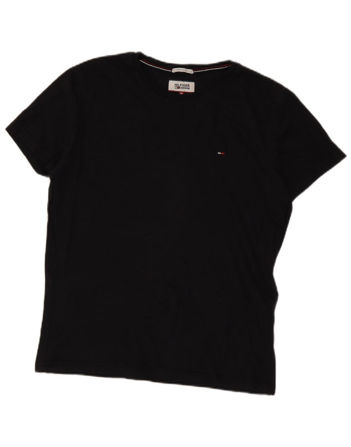Camiseta masculina Tommy Hilfiger Top médio algodão preto