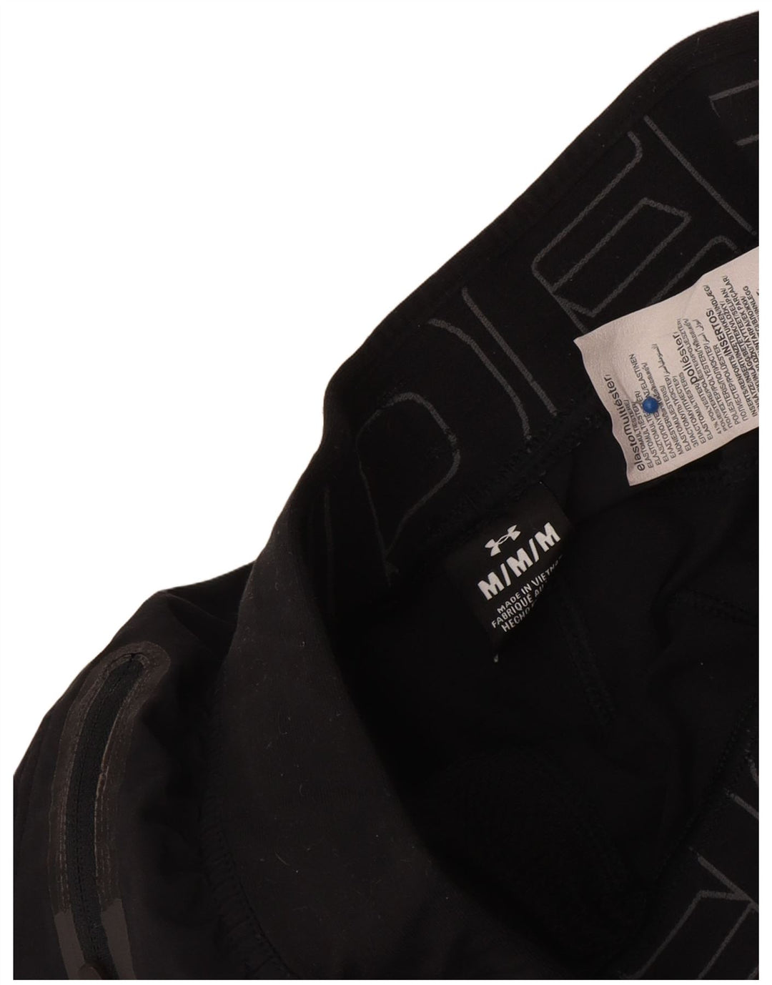 Calça esportiva masculina Under Armour Graphic Joggers poliéster preto médio