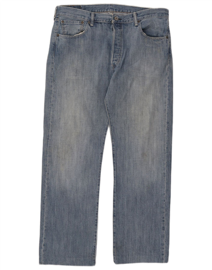 Levi's Masculino 501 Straight Jeans W36 L34 Azul Algodão