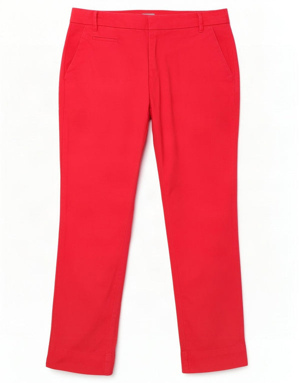 Calça Chino Feminina Patagonia Slim US 0 XS W28 L26 Algodão Vermelho