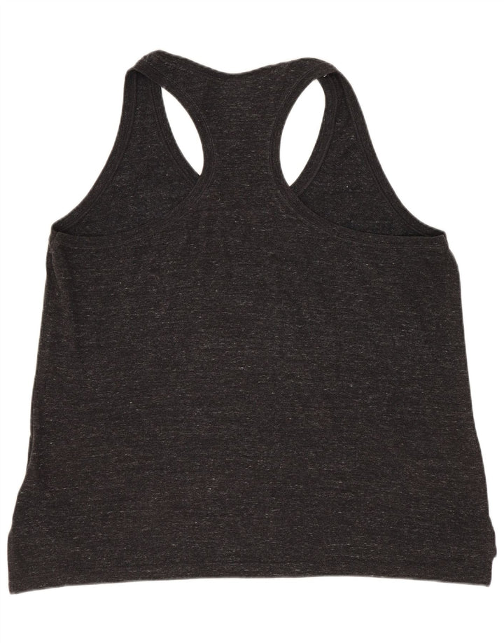 Colete feminino Nike UK 14 grande cinza manchado